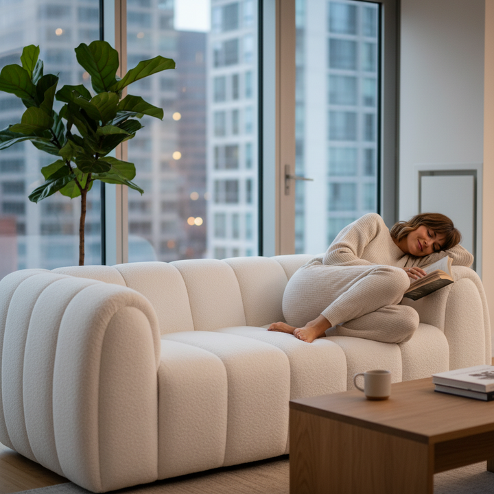 Alba 2 Seater Boucle Sofa