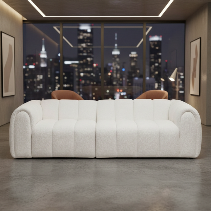 Alba 3 Seater Boucle Sofa
