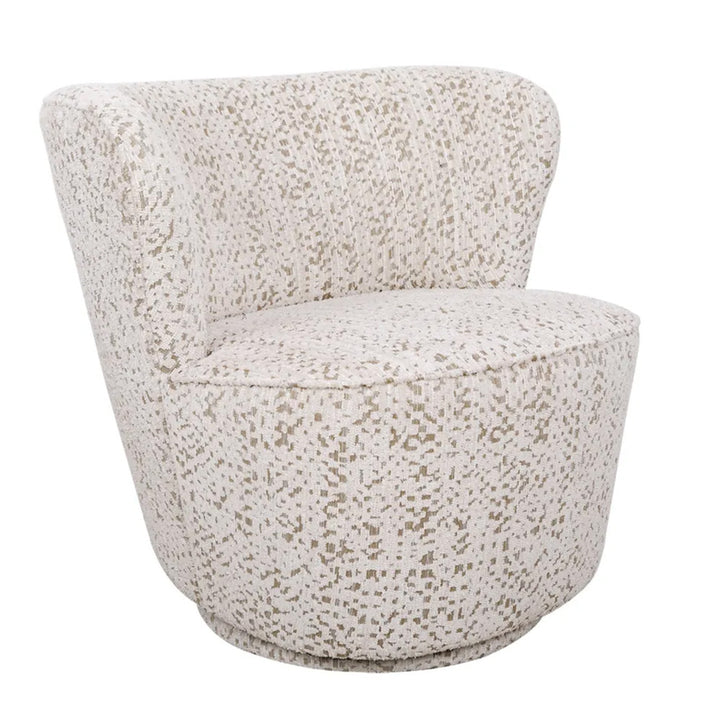 Alberta Swivel Chair - Oyster Jacquard