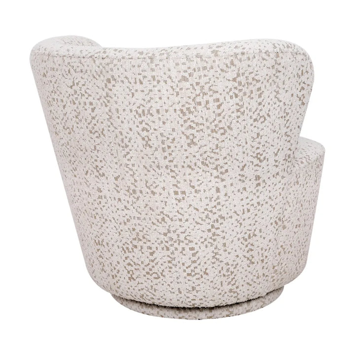 Alberta Swivel Chair - Oyster Jacquard