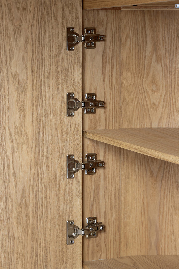 Albina 1.77m Left Drawer Office Desk - Natural Oak