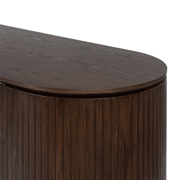 Albina 1.77m Left Drawer Office Desk - Walnut