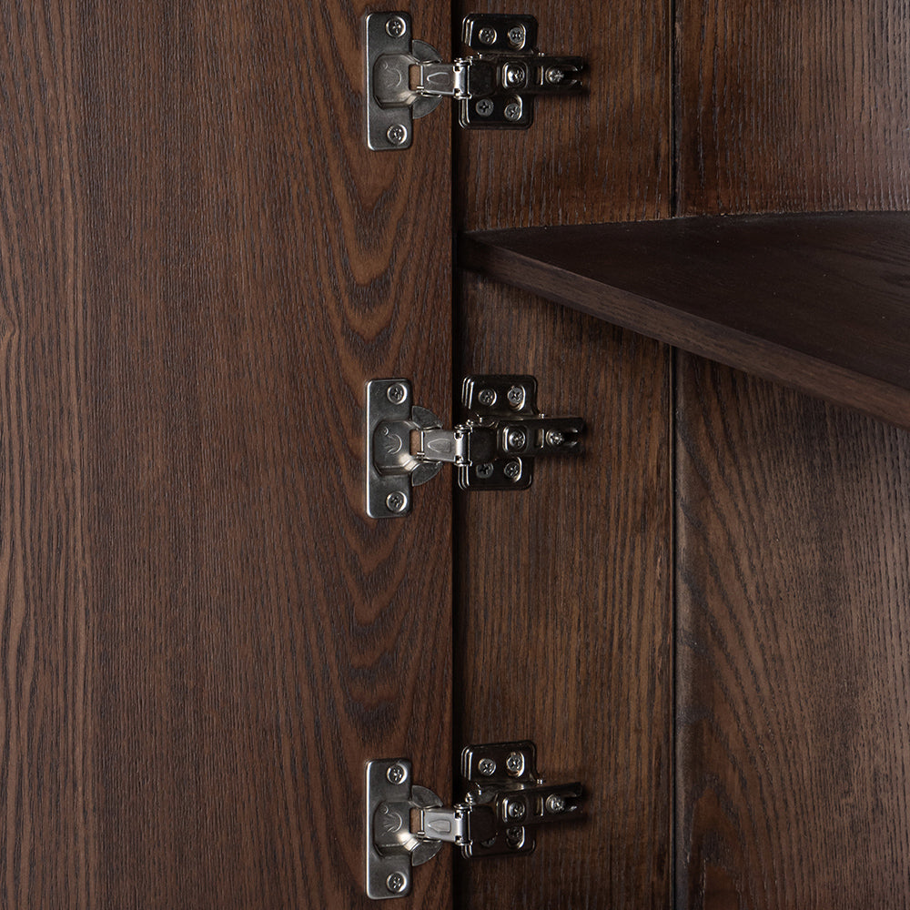 Albina 1.77m Left Drawer Office Desk - Walnut