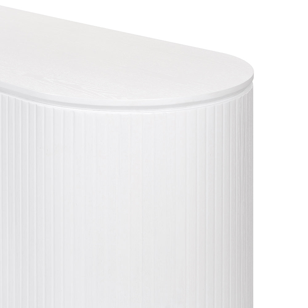 Albina 1.77m Left Drawer Office Desk - White