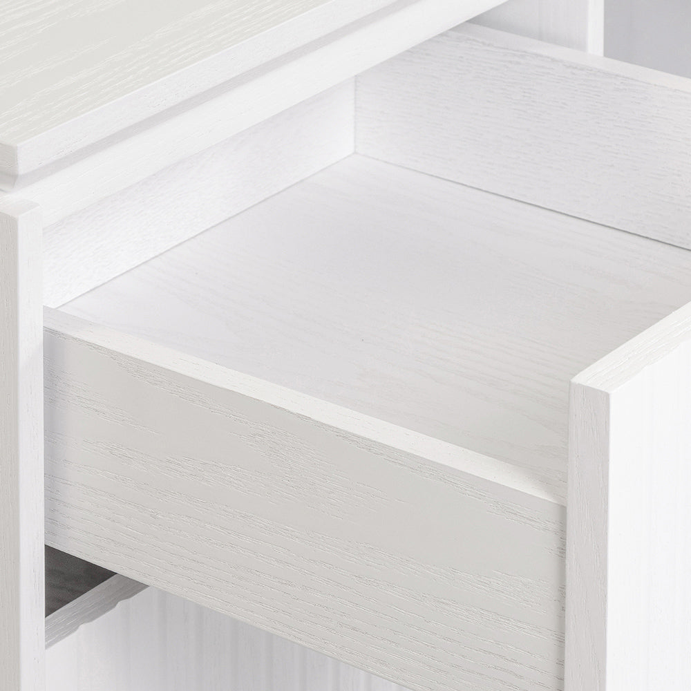 Albina 1.77m Left Drawer Office Desk - White
