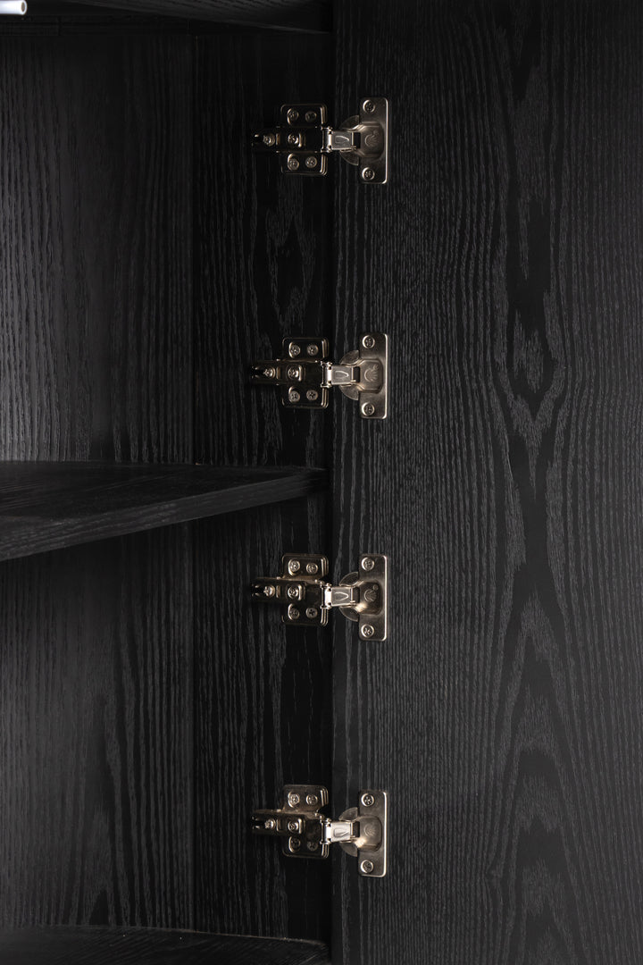 Albina 1.77m Right Drawer Office Desk - Black Oak