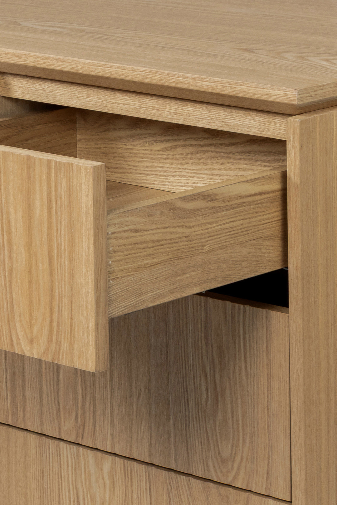 Albina 1.77m Right Drawer Office Desk - Natural Oak