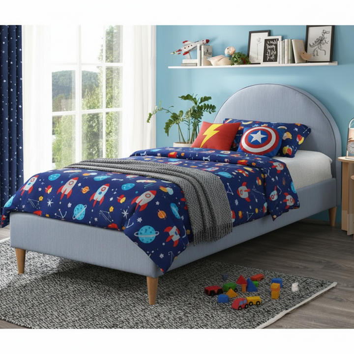 Alex Kids King Single Bed - Blue