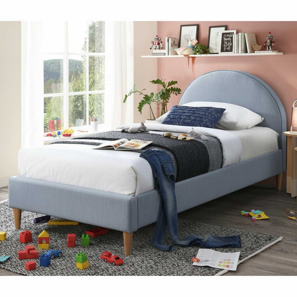 Alex Kids King Single Bed - Blue