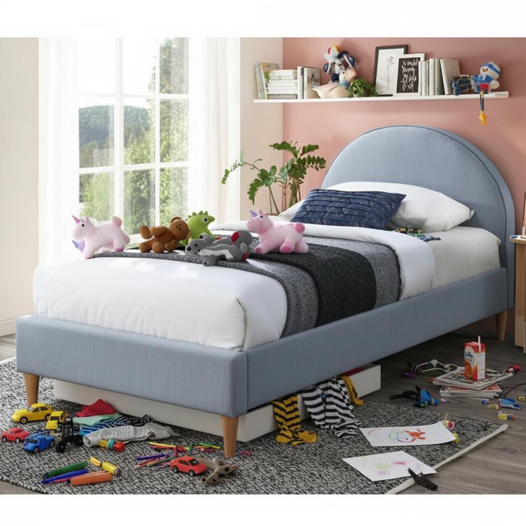 Alex Kids Single Bed - Blue