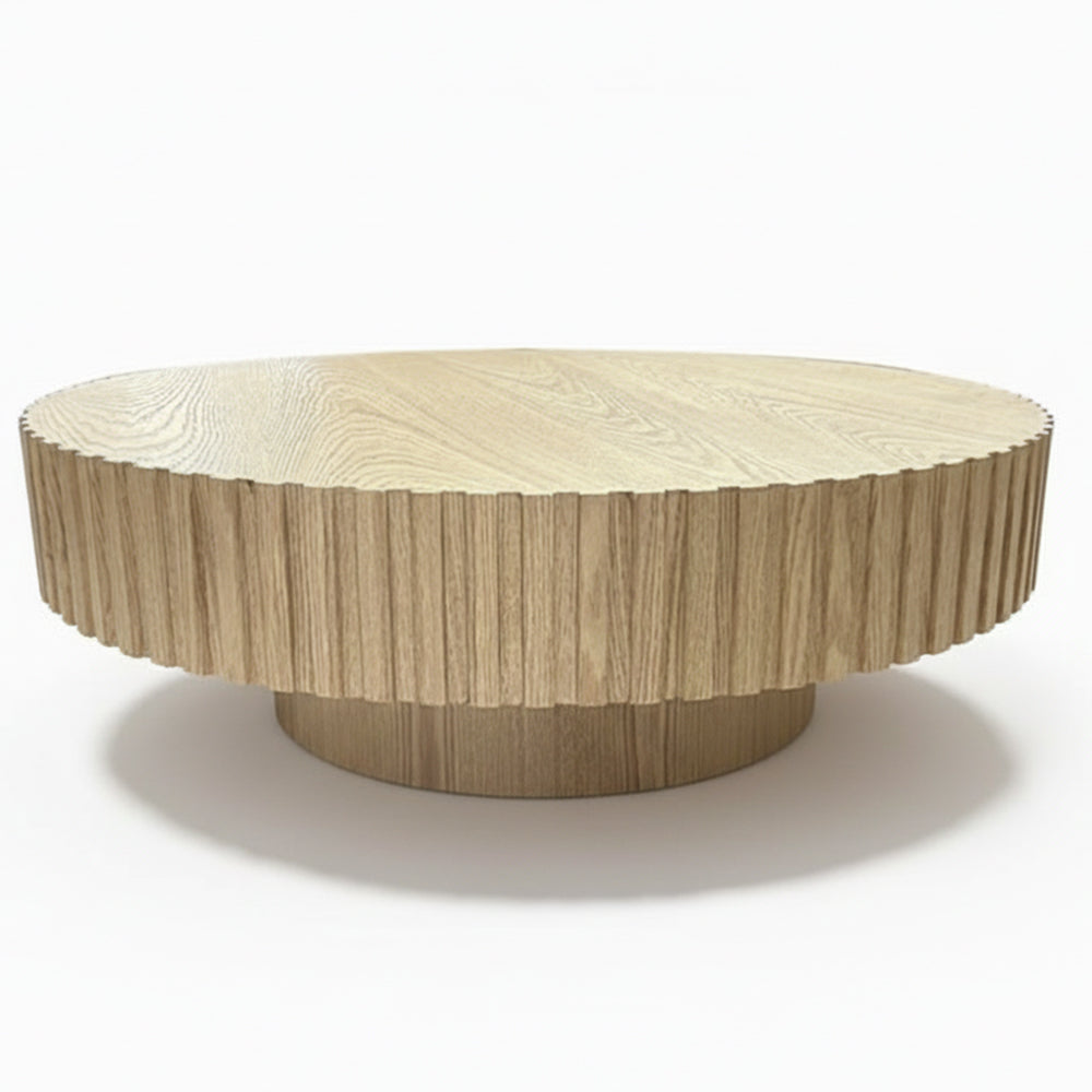 Alfaro Oak Round Coffee Table - Natural