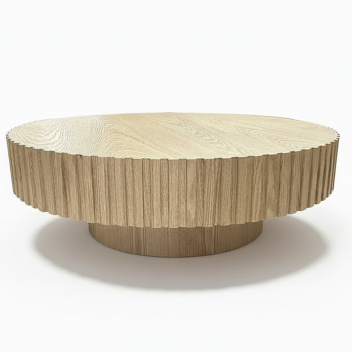 Alfaro Oak Round Coffee Table - Natural