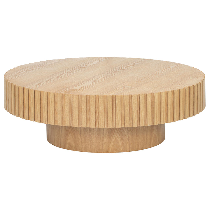 Alfaro Oak Round Coffee Table - Natural