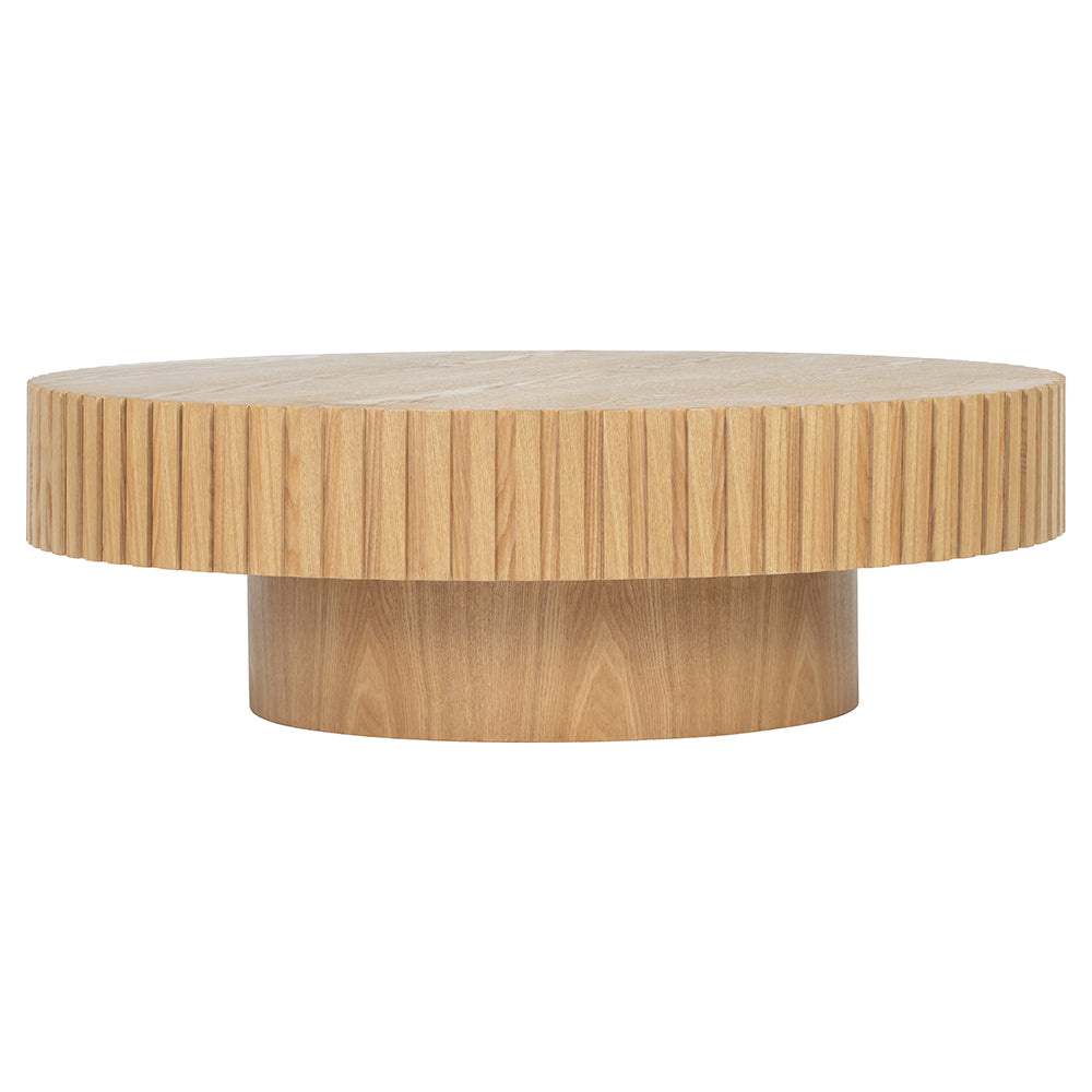 Alfaro Oak Round Coffee Table - Natural
