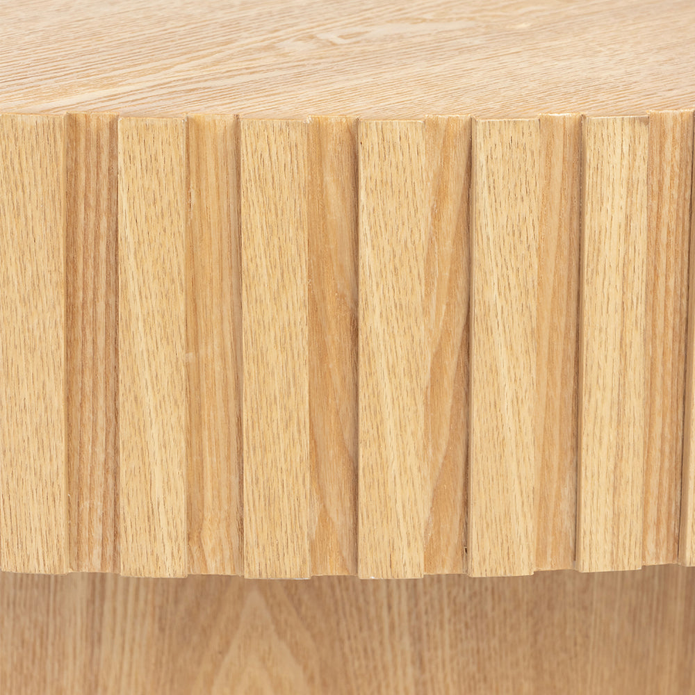 Alfaro Oak Round Coffee Table - Natural