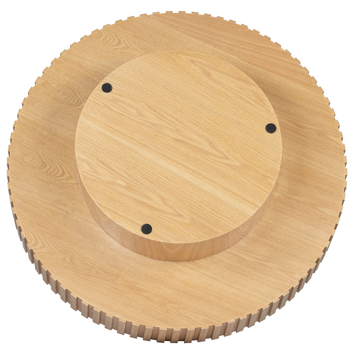 Alfaro Oak Round Coffee Table - Natural