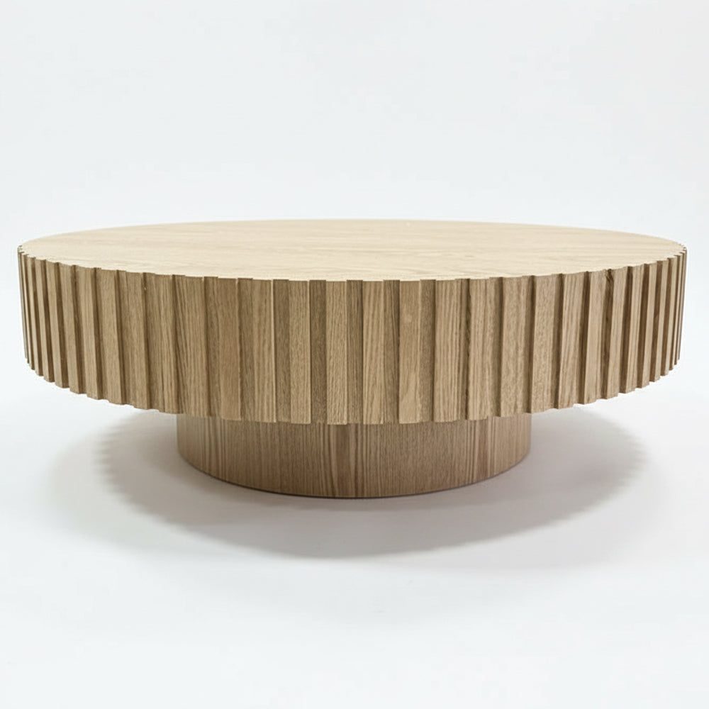 Alfaro Oak Round Coffee Table - Natural