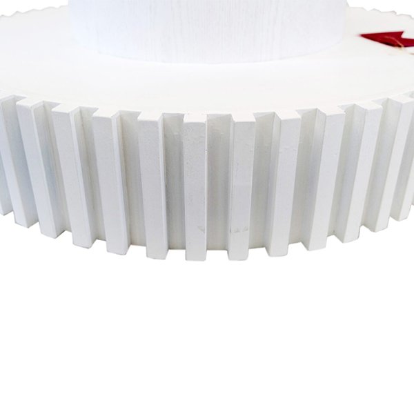 Alicia Oak Round Coffee Table - White