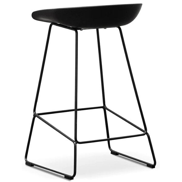 Allen 65cm Bar Stool - Full Black