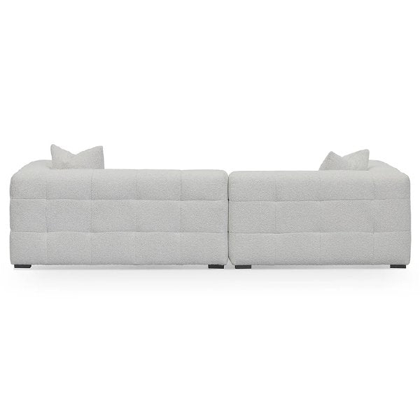 Almira Left Chaise Sofa - Pearl Boucle