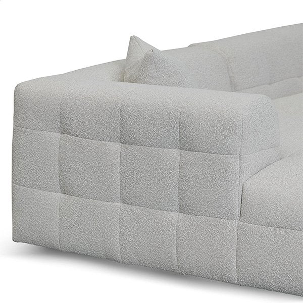 Almira Left Chaise Sofa - Pearl Boucle