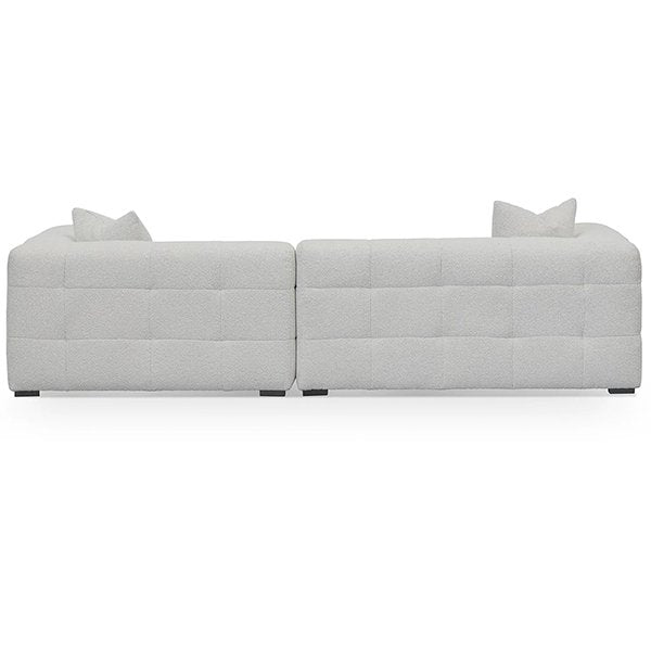 Almira Right Chaise Sofa - Pearl Boucle