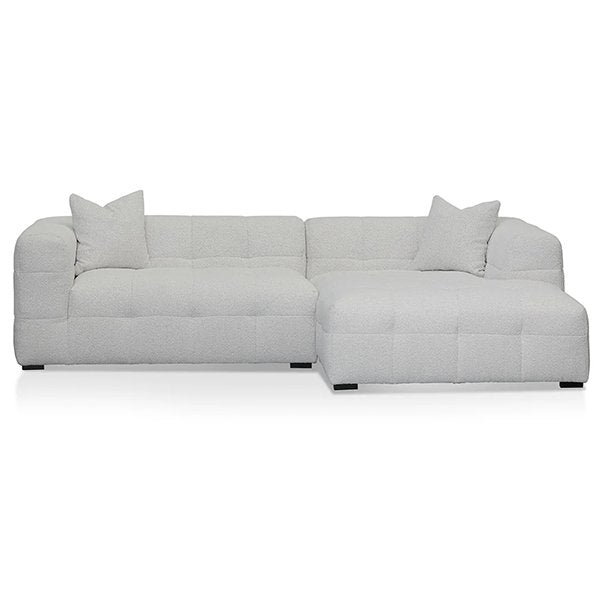 Almira Right Chaise Sofa - Pearl Boucle