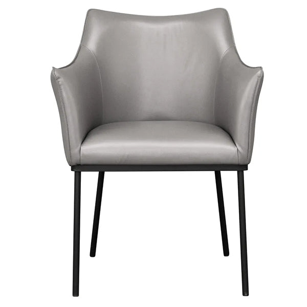 Alpha Dining Chair - Charcoal Vegan Leather