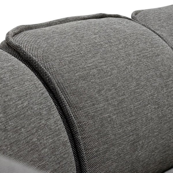 Alvaro Left Return Modular Fabric Corner Sofa - Graphite Grey