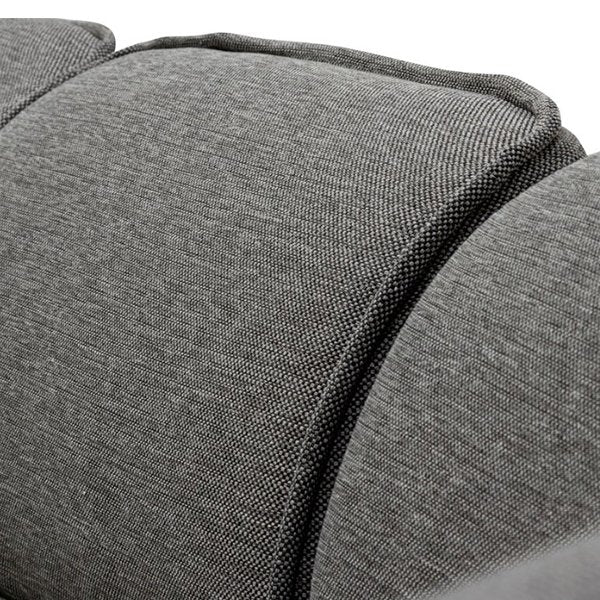 Alvaro Right Return Modular Fabric Corner Sofa - Graphite Grey