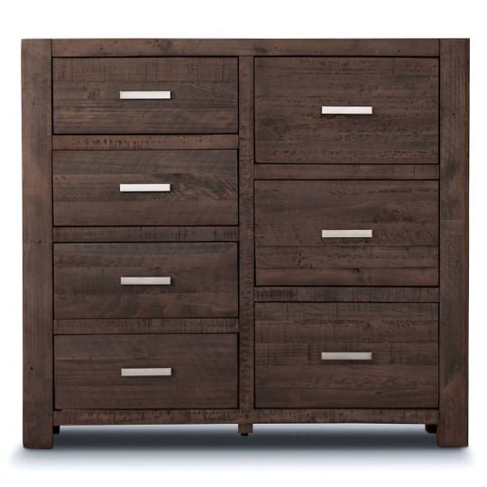 Stone Grey Skylar Pine Wood Bedroom Suite - Queen