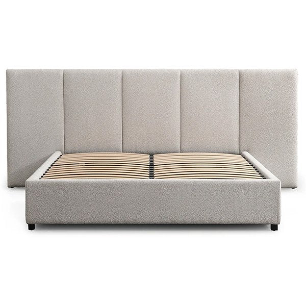 Amado King Bed Frame - Clay Grey with Storage