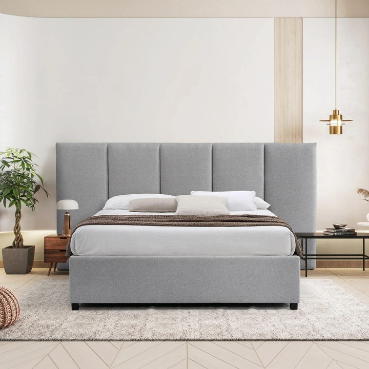 Amado Queen Sized Bed Frame - Spec Grey