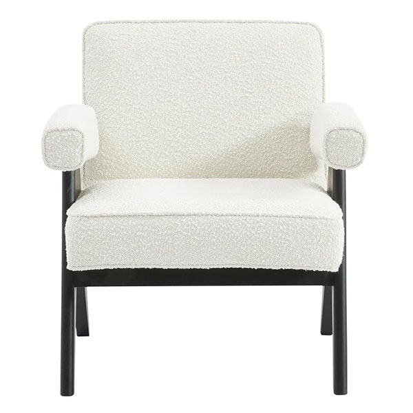 Ambrose Arm Chair - White Boucle