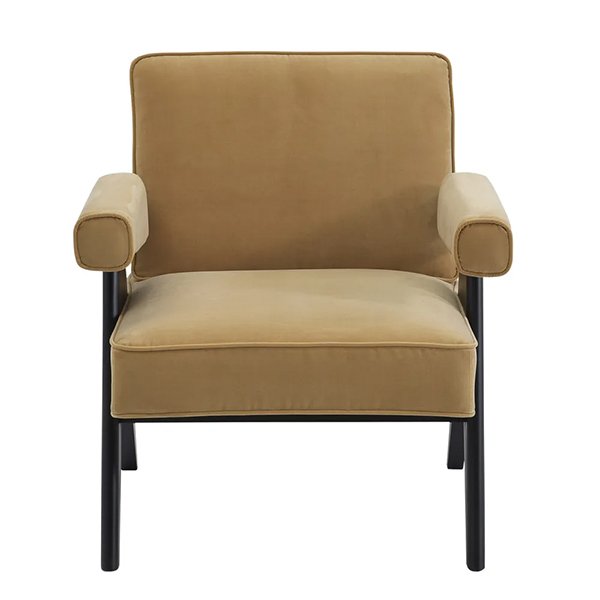 Ambrose Arm Chair - Ochre Velvet