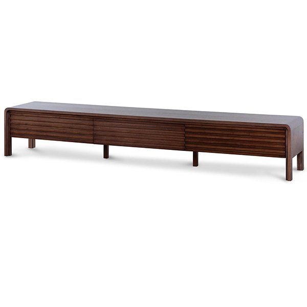 Amparo 2.2m TV Entertainment Unit - Walnut