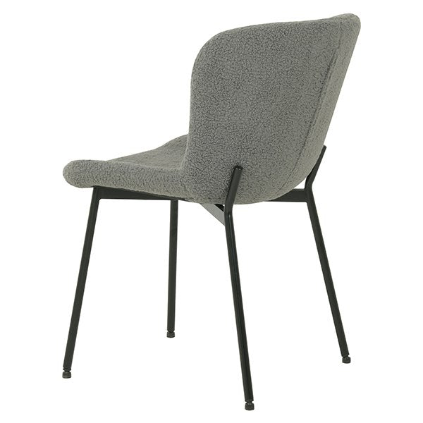 Grafton Boucle Dining Chairs (Set of 2) - Grey