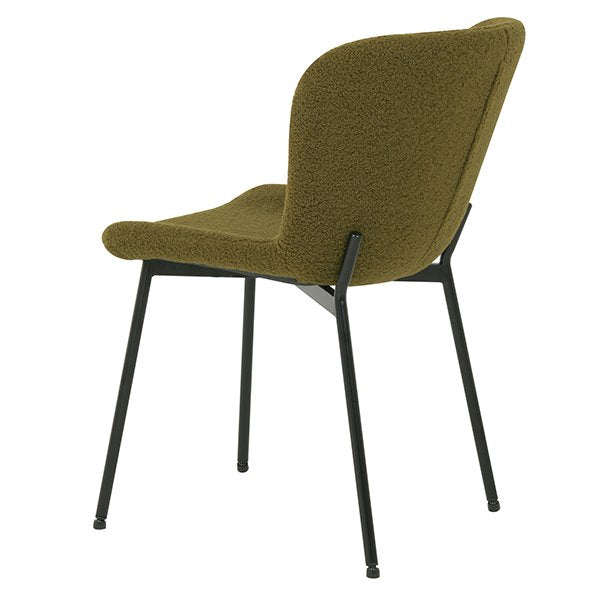 Grafton Boucle Dining Chairs (Set of 2) - Olive