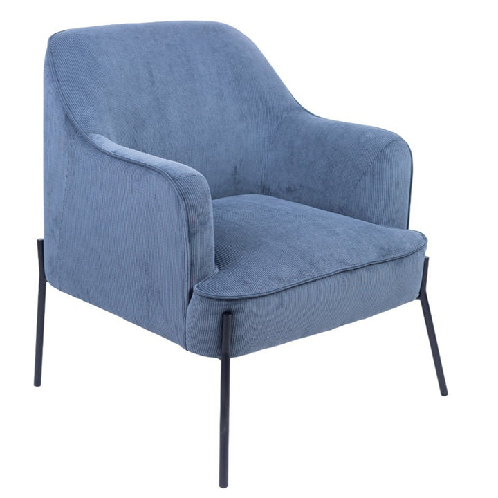 Andres Upholstered Armchair - Slate Grey
