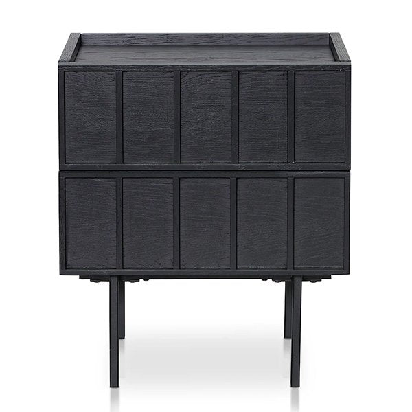 Aniya Bedside Table - Full Black