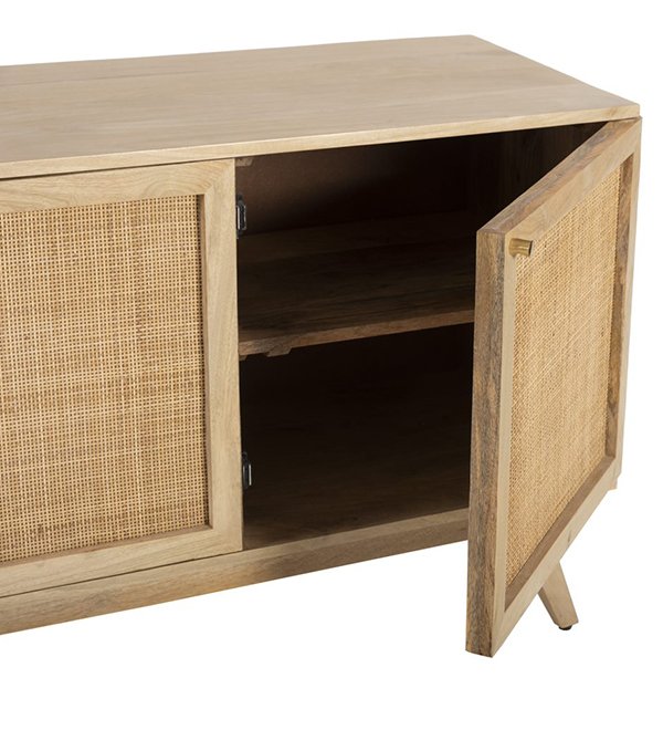 Anjuna Rattan & Timber 3 Door Buffet