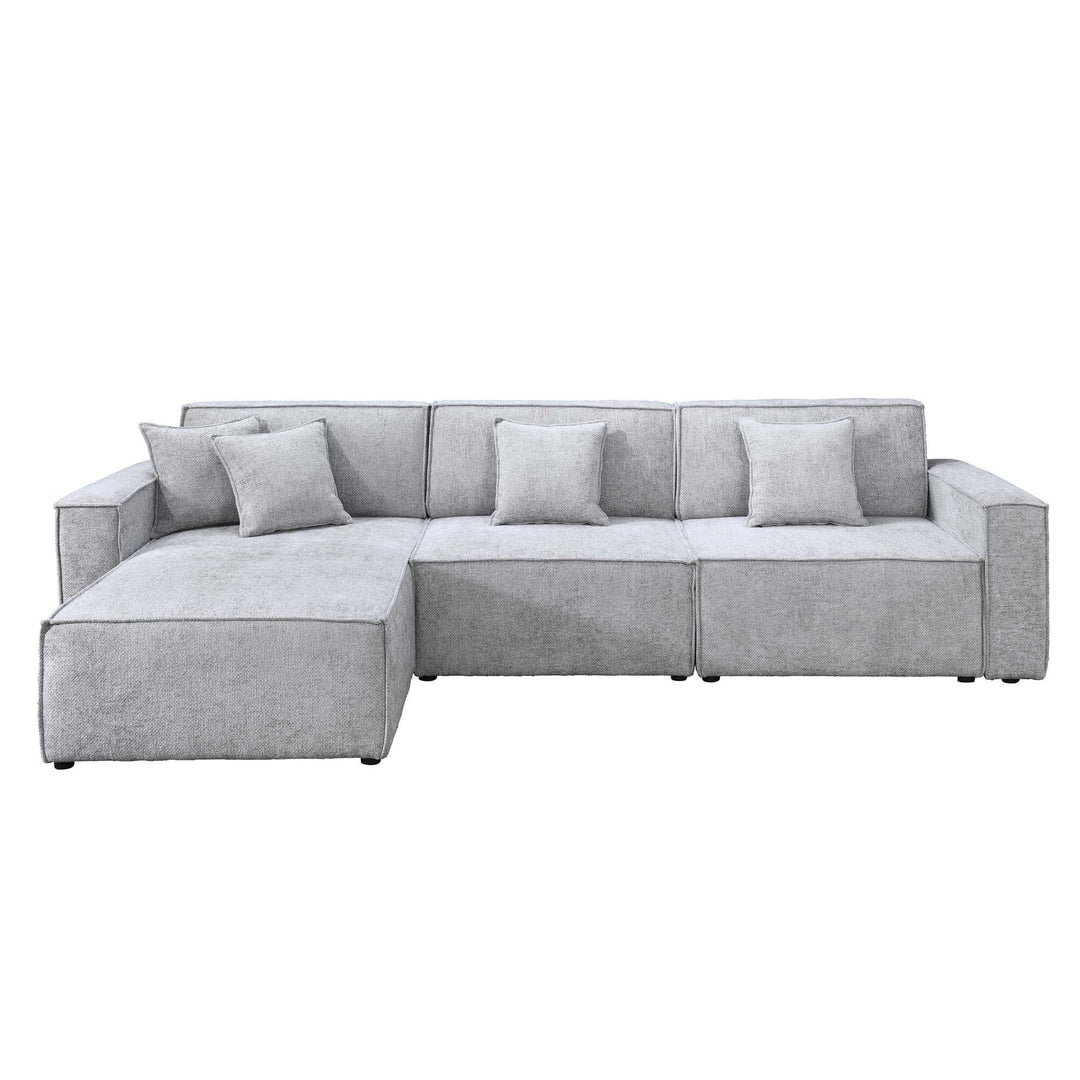 Apartment Fabric Modular Sofa - Slate