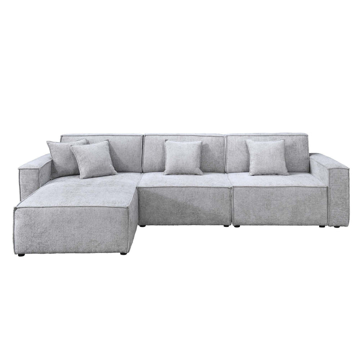 Apartment Fabric Modular Sofa - Slate