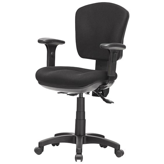 Aqua Medium Back Ergonomic Office Chair with Adjustable Arms