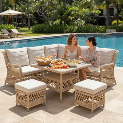 Arakoon Outdoor Dining Lounge Set