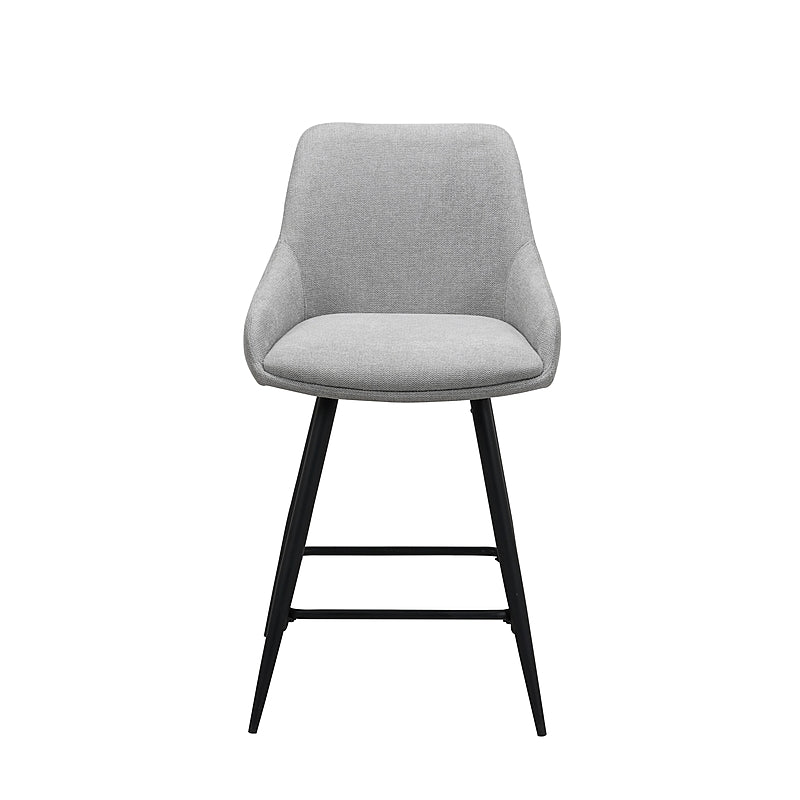 Argostoli Set of 2 Bar Stool - Silver Grey