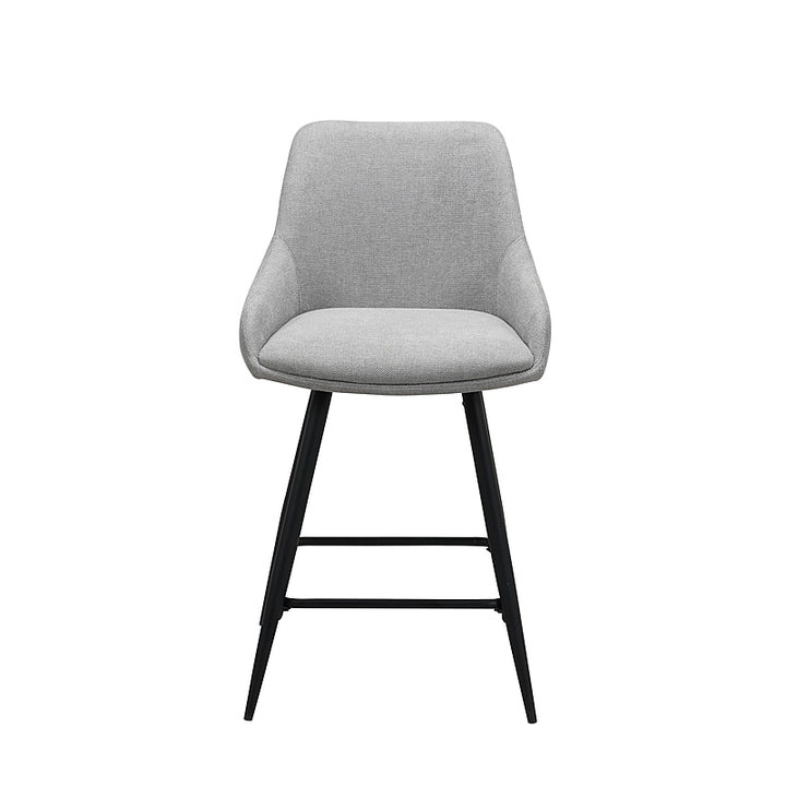 Argostoli Set of 2 Bar Stool - Silver Grey