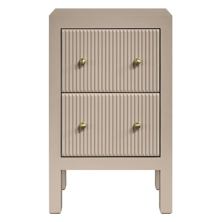 Ariana Bedside Table - Petite Beige