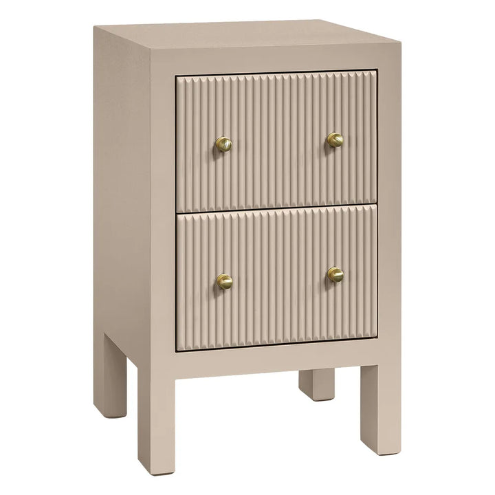 Ariana Bedside Table - Petite Beige