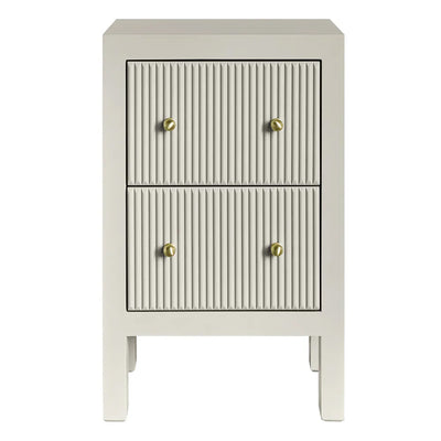 Ariana Bedside Table - Petite Grey